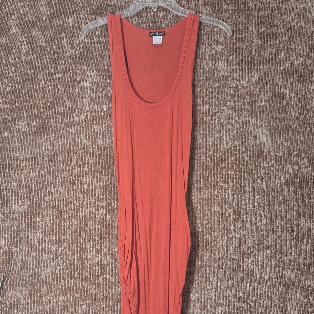 VENUS Vibrant Red/orange Tank Dress